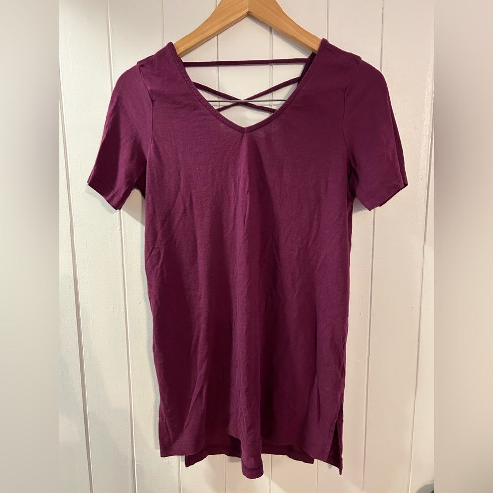 JustFab Lace-Back T-shirt